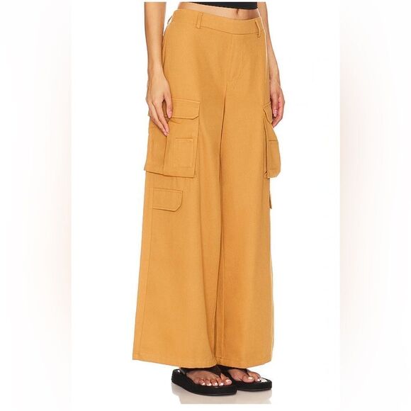 NWT Superdown Piper Cargo Pants in Khaki Brown wide leg Revolve XS - Picture 2 of 8